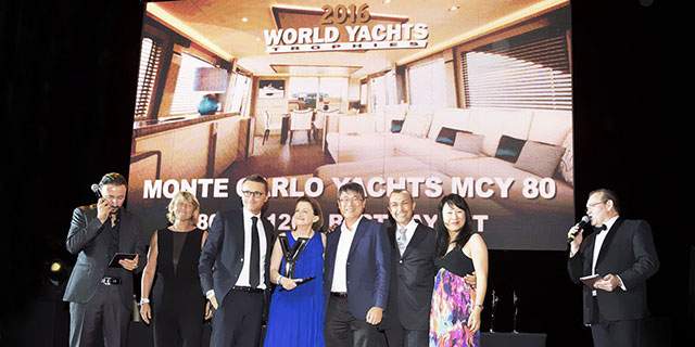 MCY 80 wins "Best Layout"MCY 80 at the World Yacht Trophies in Cannes