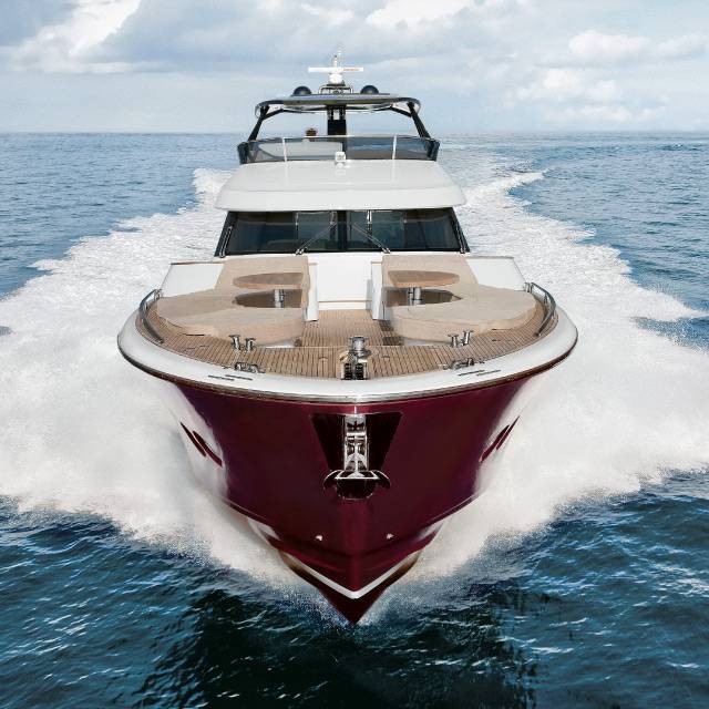 The MCY 76, first model of the new brand, is unveiled in Venice