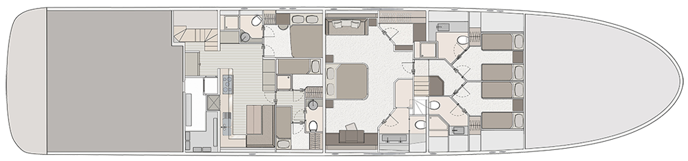 Lower Deck 3 Cabins Version - Vip Cabin Aft