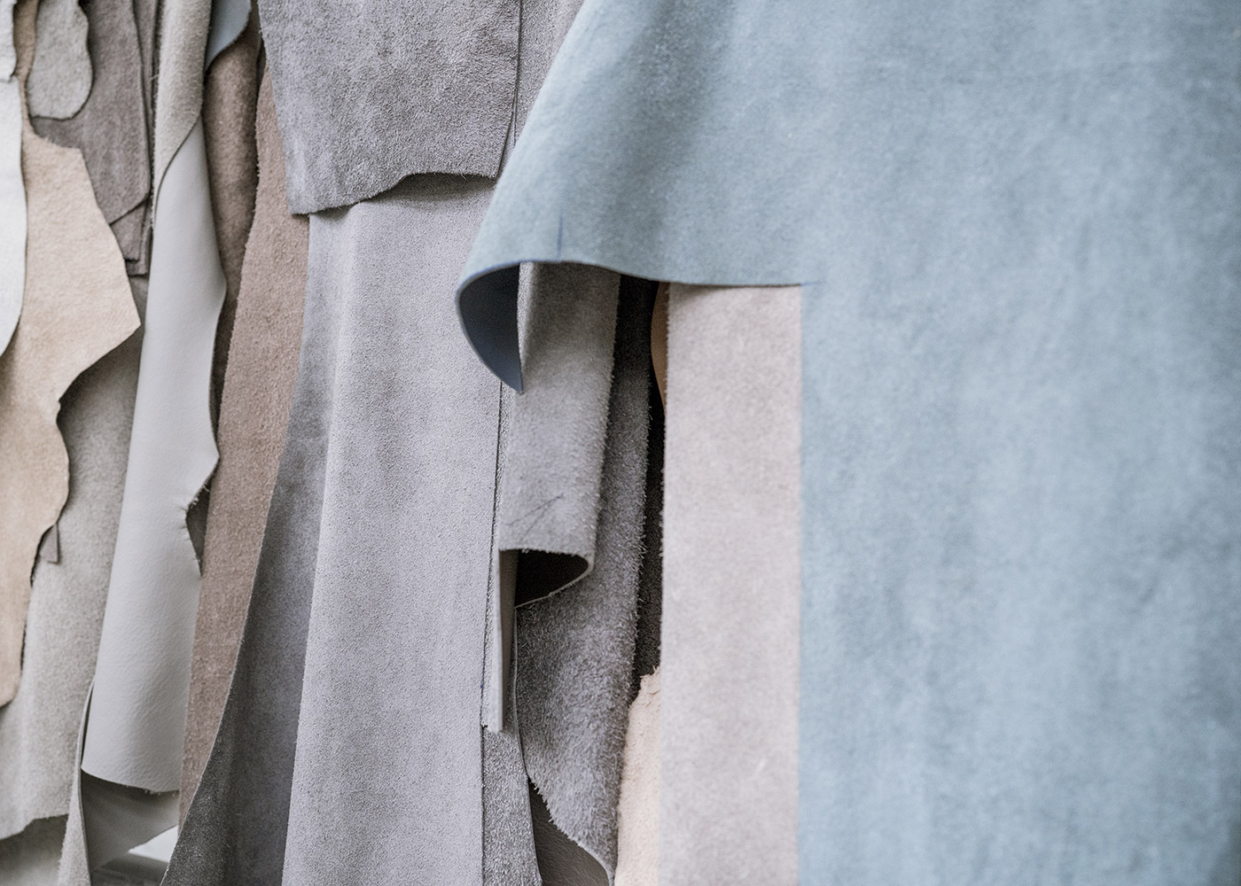 Natural leather selection.